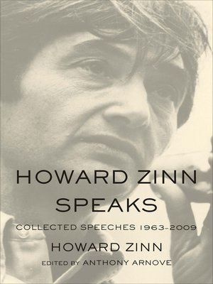 cover image of Howard Zinn Speaks